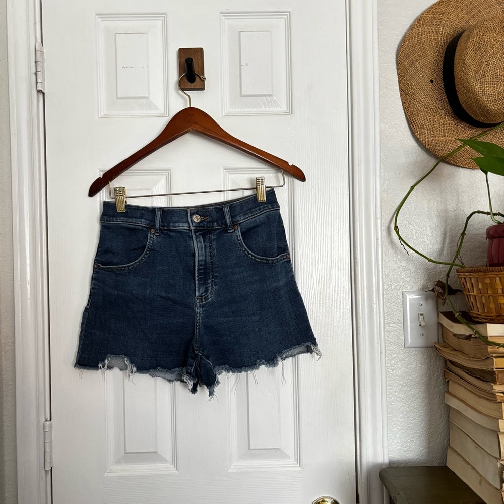 Denim High Waisted Cutoff Women's Shorts